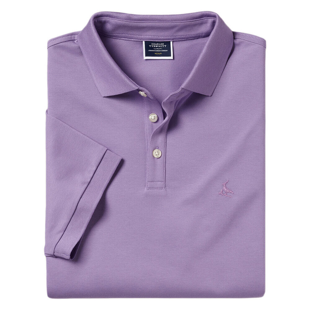 Charles Tyrwhitt Pique Polo - Lilac Purple
